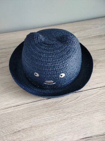 Chapeau borsalino tête de chat fille taille 55