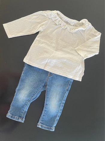 Jean + tee shirt manches longues