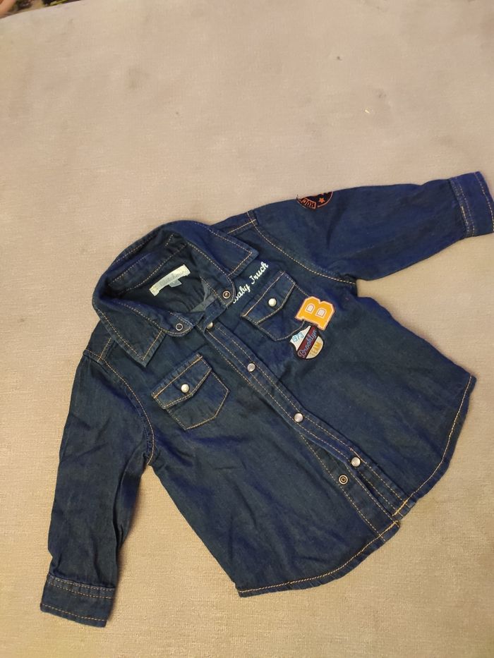 Chemise bleue kitchoun 6 mois