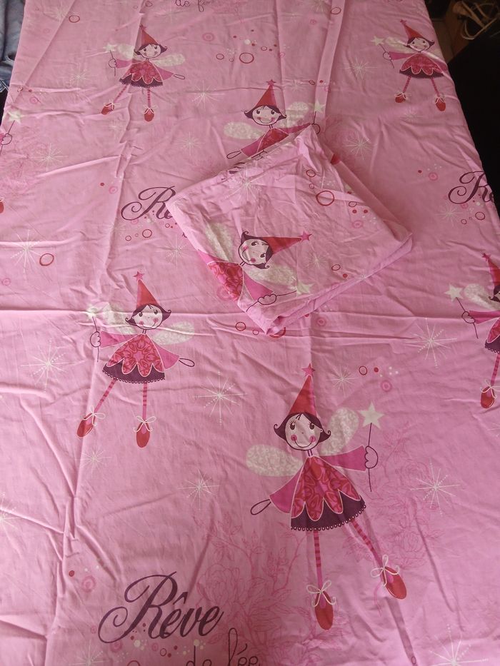 Parure housse + taie oreiller Petites fées
