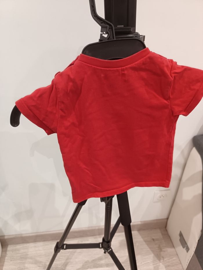 Tee-shirt 9 mois obaibi rouge bordeaux - photo numéro 3