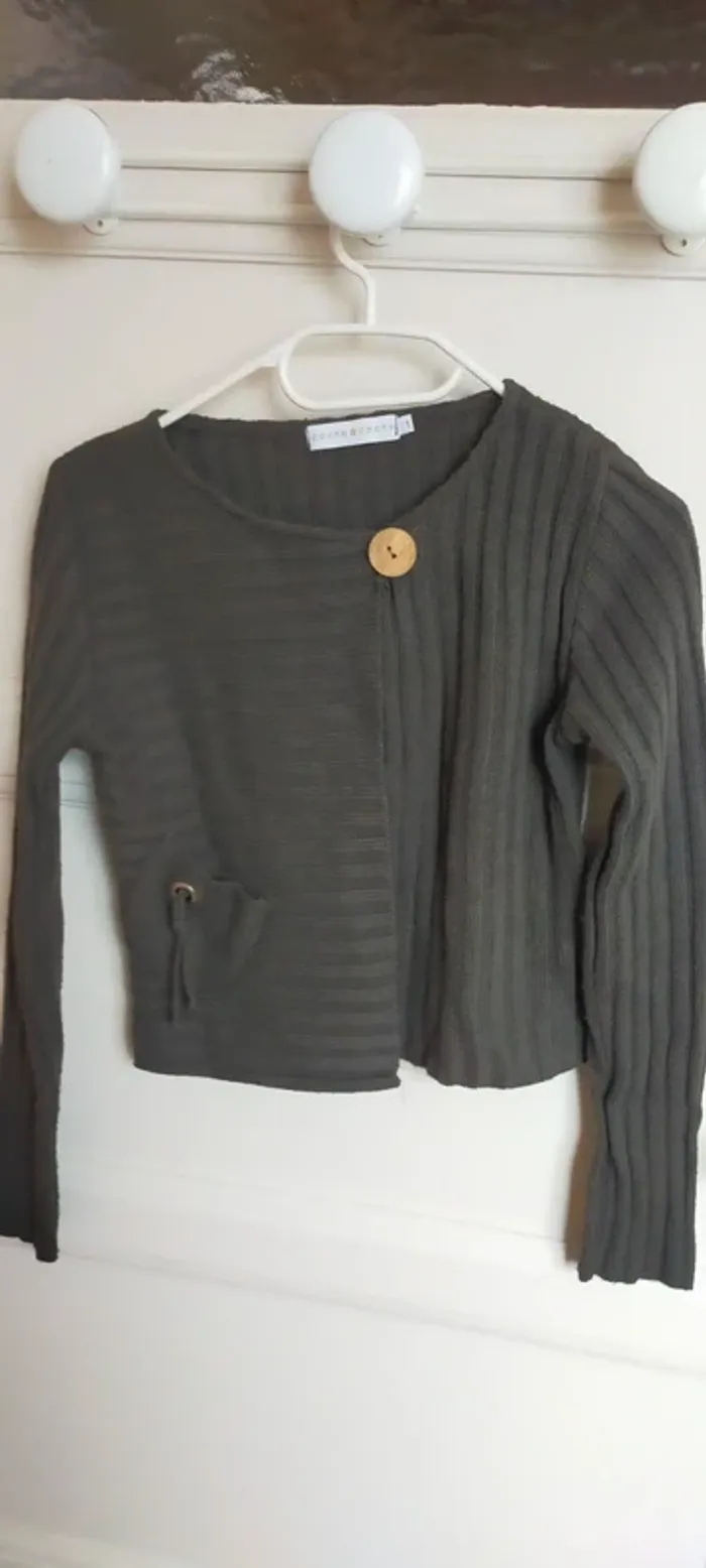 Gilet gris foncé Cache cache