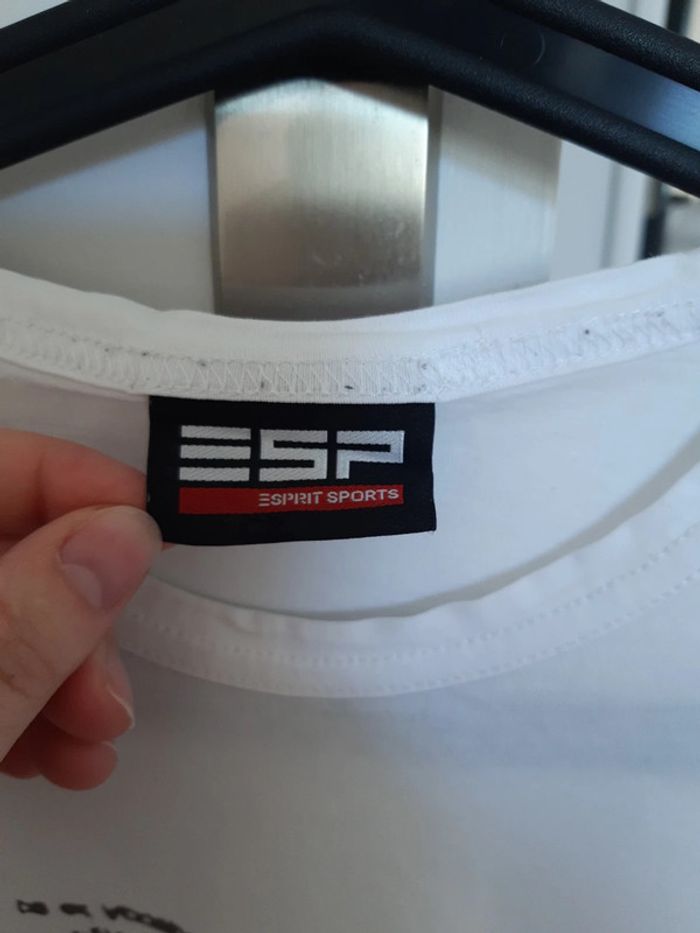 Tee-shirt blanc Esprit taille L/XL TBE - photo numéro 3