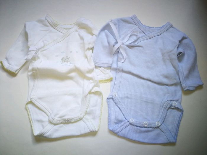 Lot de 2 bodies ML naissance petit bateau