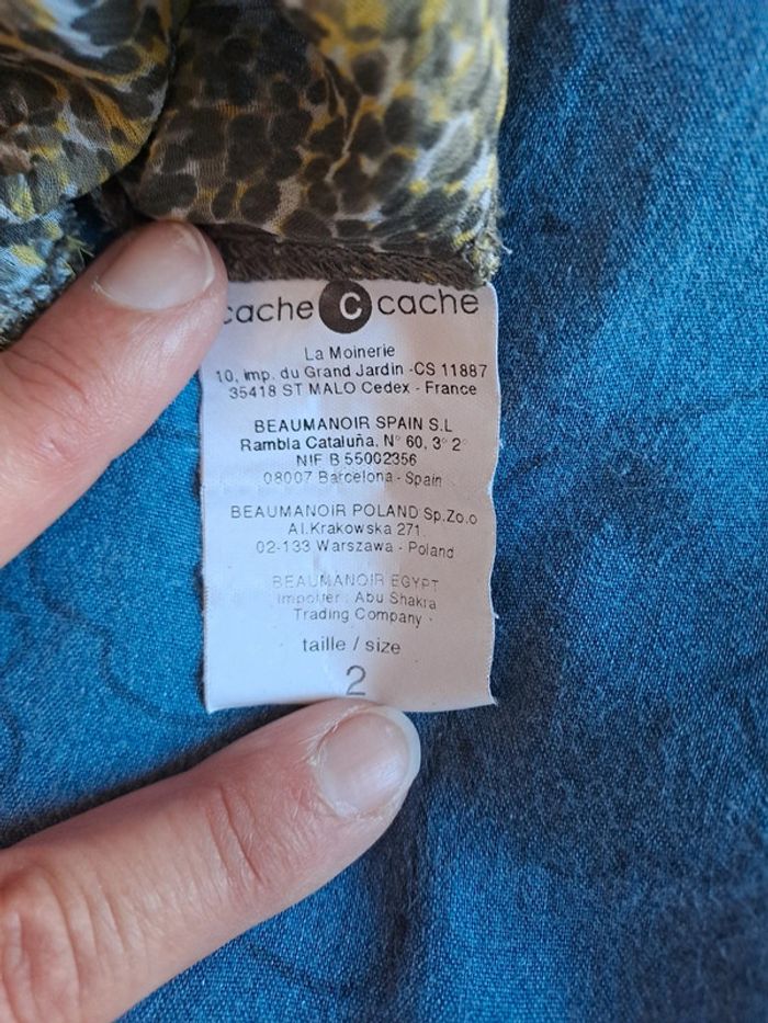 Top fluide sans manches imprimé vert Cache cache t. 2 - photo numéro 6
