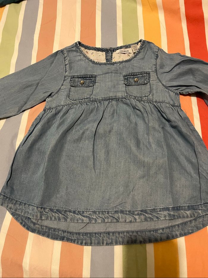 Blouse fille okaidi 6ans, manches retroussables