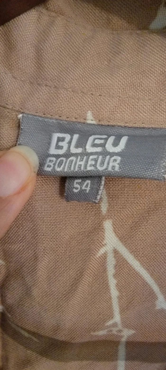 Chemise t54 Bleu Bonheur - photo numéro 2