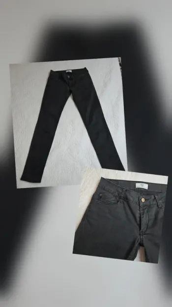 👖 Jeans femme T27 ( Tfr 36/38 )  le temps des cerises gris anthracite  / noir