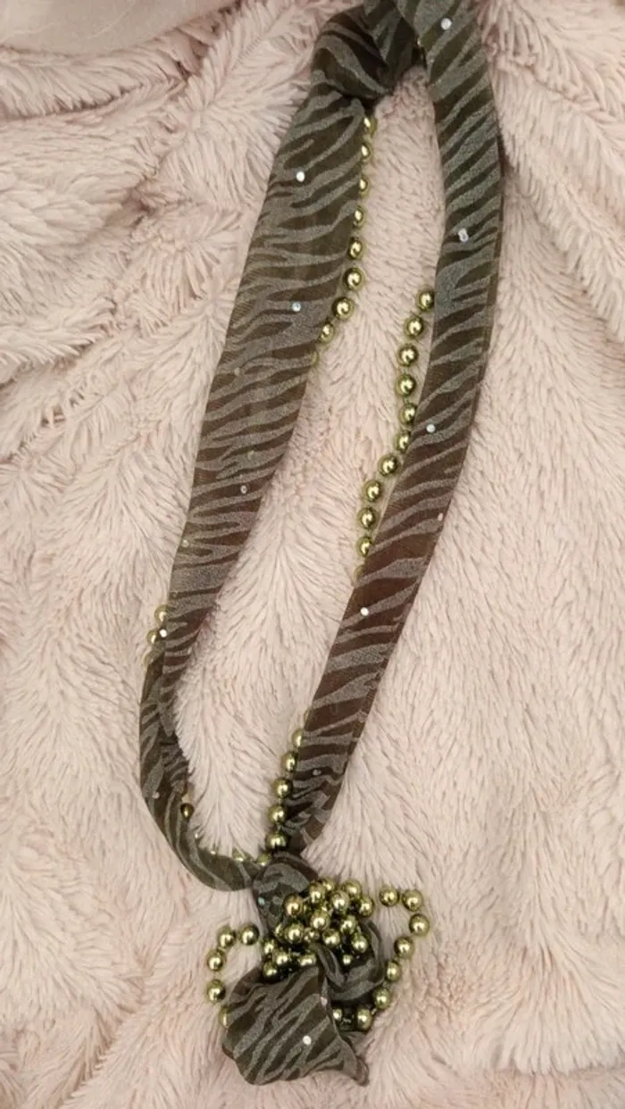 Foulard - collier 🔸 vert 🔄