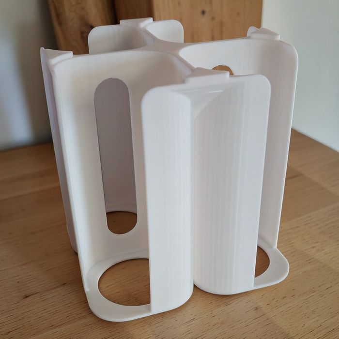 Rangement Blanc et Marron 12 pots & 12 couvercles Multidélices - photo numéro 2