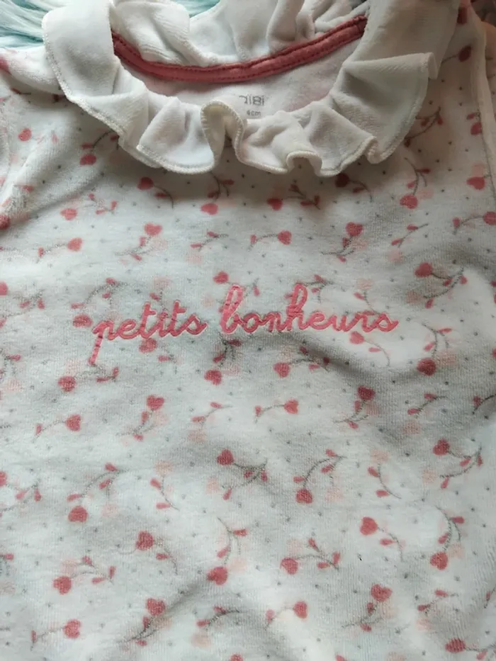 🐦 pyjama fille 12 mois ou grenouillère Obaïbi - photo numéro 2