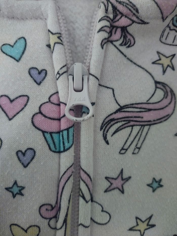 Veste à capuche licorne 4/5 ans - photo numéro 4