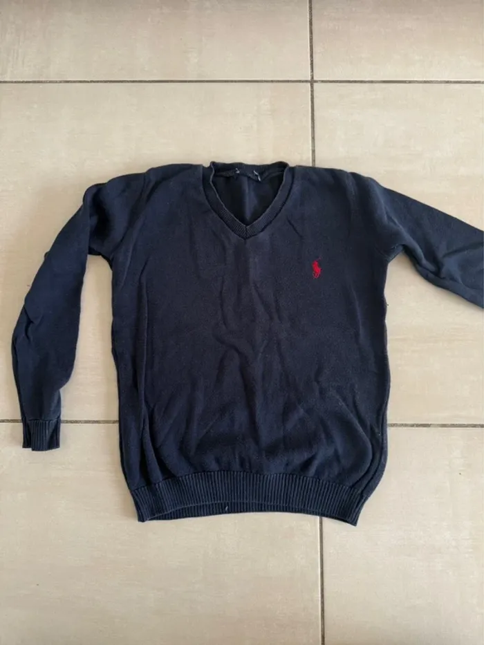 Pull garçon Ralph Lauren taille 8 ans col V