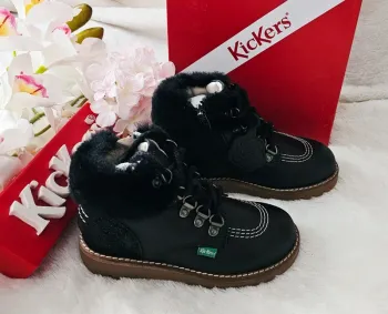 Bottes Bottines cuir Zip Kickers T29