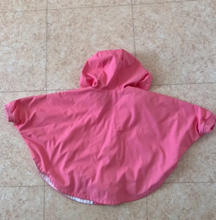 Poncho pour petit fille taille 9/12 mois sergent  major - photo numéro 3
