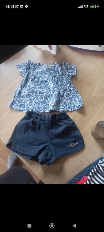Ensemble lulu castagnette 2 Ans