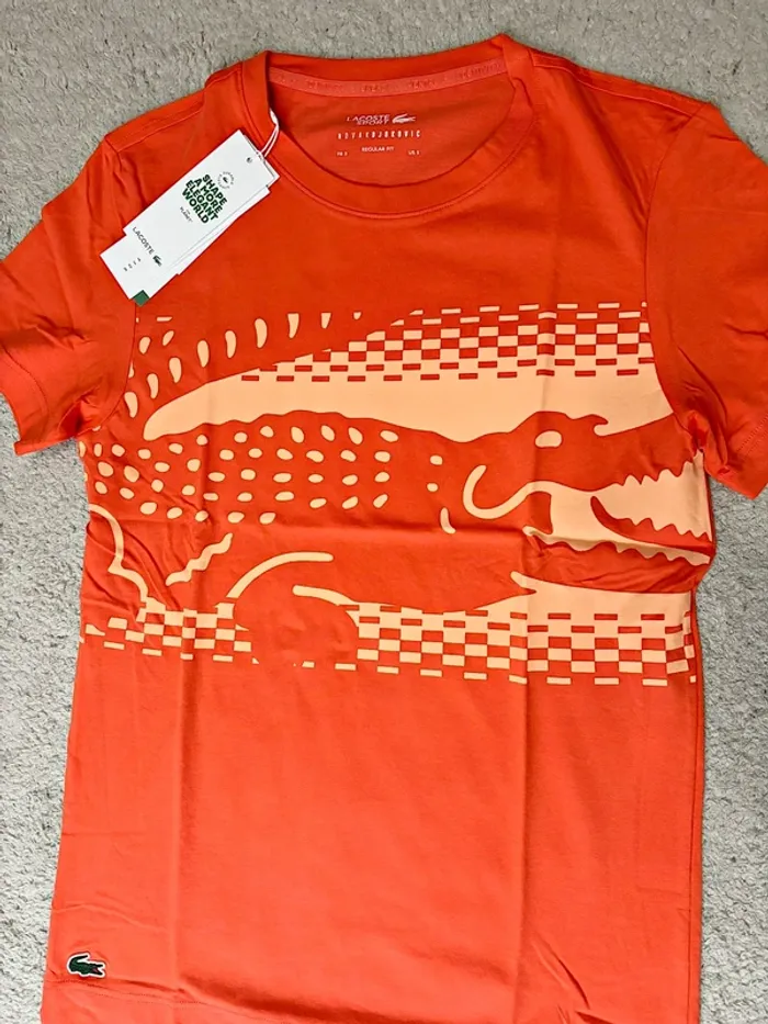 T-shirt Lacoste X Novak Djokovic NEUF - photo numéro 2