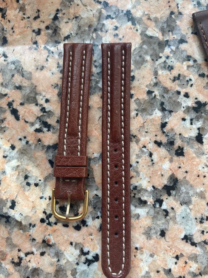 Bracelet cuir marron 12 mm
