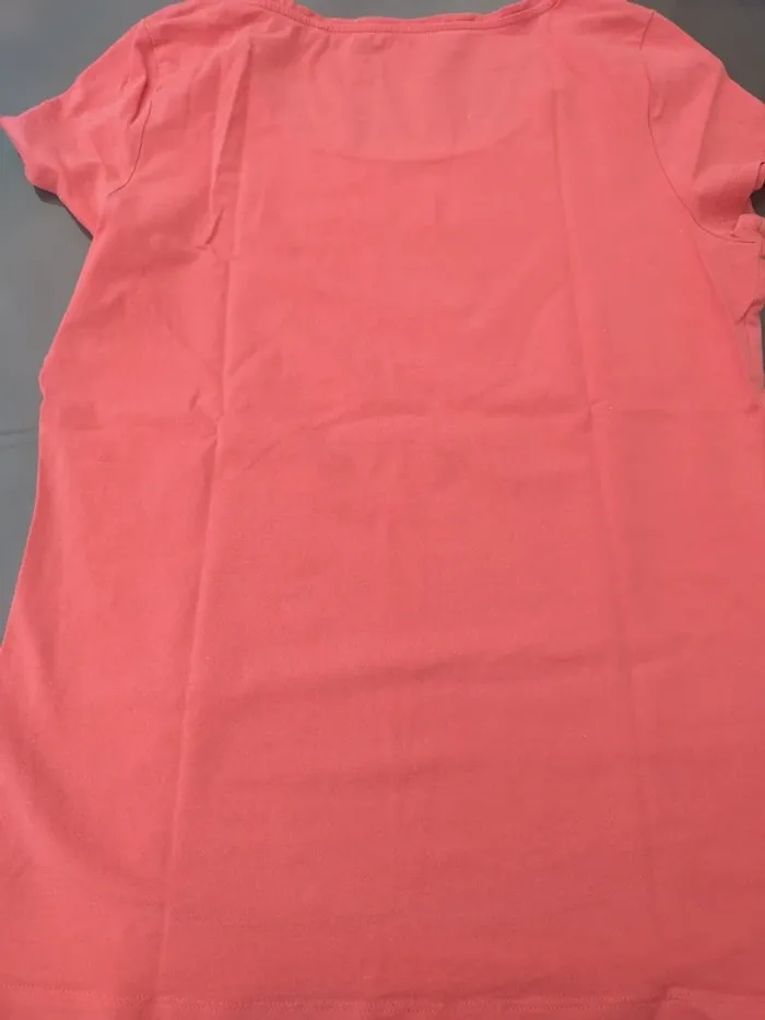 Tee shirt Femme Col rond Corail - photo numéro 3