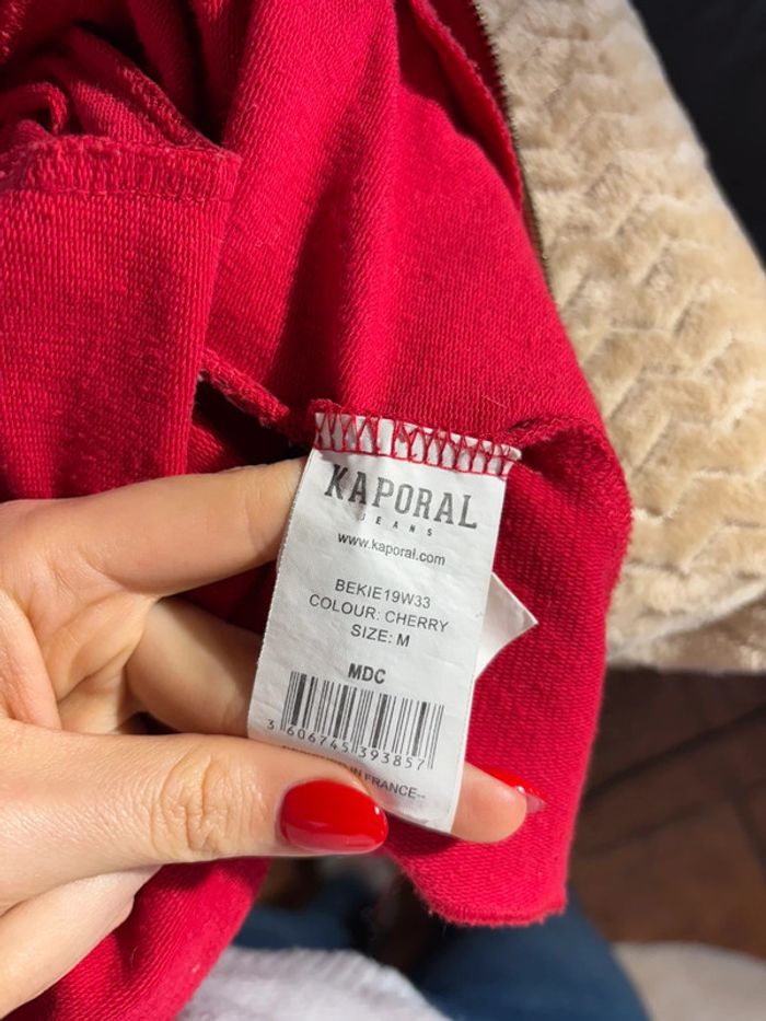 Veste à Capuche Kaporal Rouge Cerise - Taille M - photo numéro 4