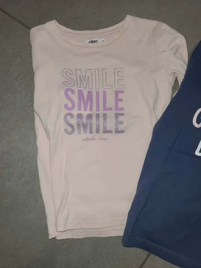 Lot 2 t shirt gemo 8 ans - photo numéro 2