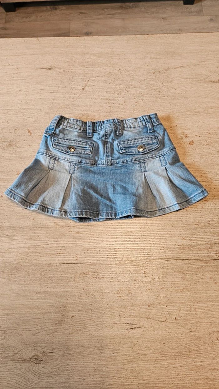 Jupe courte en jean s bleu, ajustable à la taille, K3, 7 ans, nickel - photo numéro 7