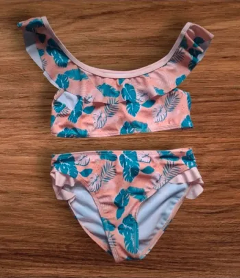 🌸 Maillot de bain 2 pièces fille – Taille 4 ans (104 cm) 🌸