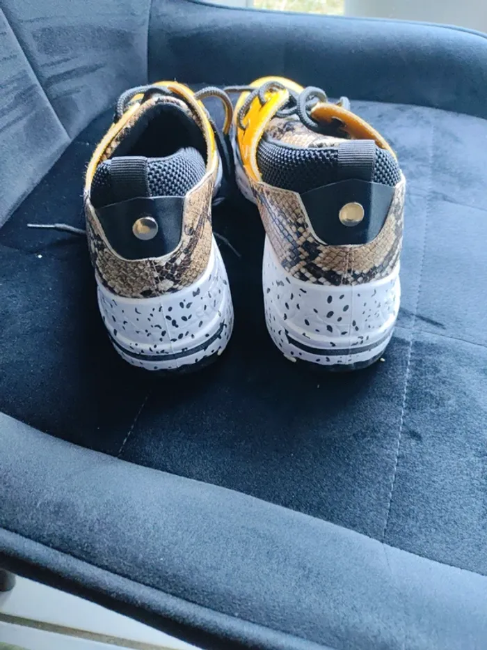 Basket femme taille 37 noir jaune - photo numéro 8