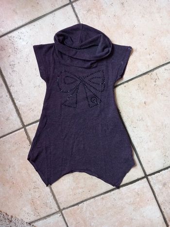 Robe tunique violette Gémo 3 ans