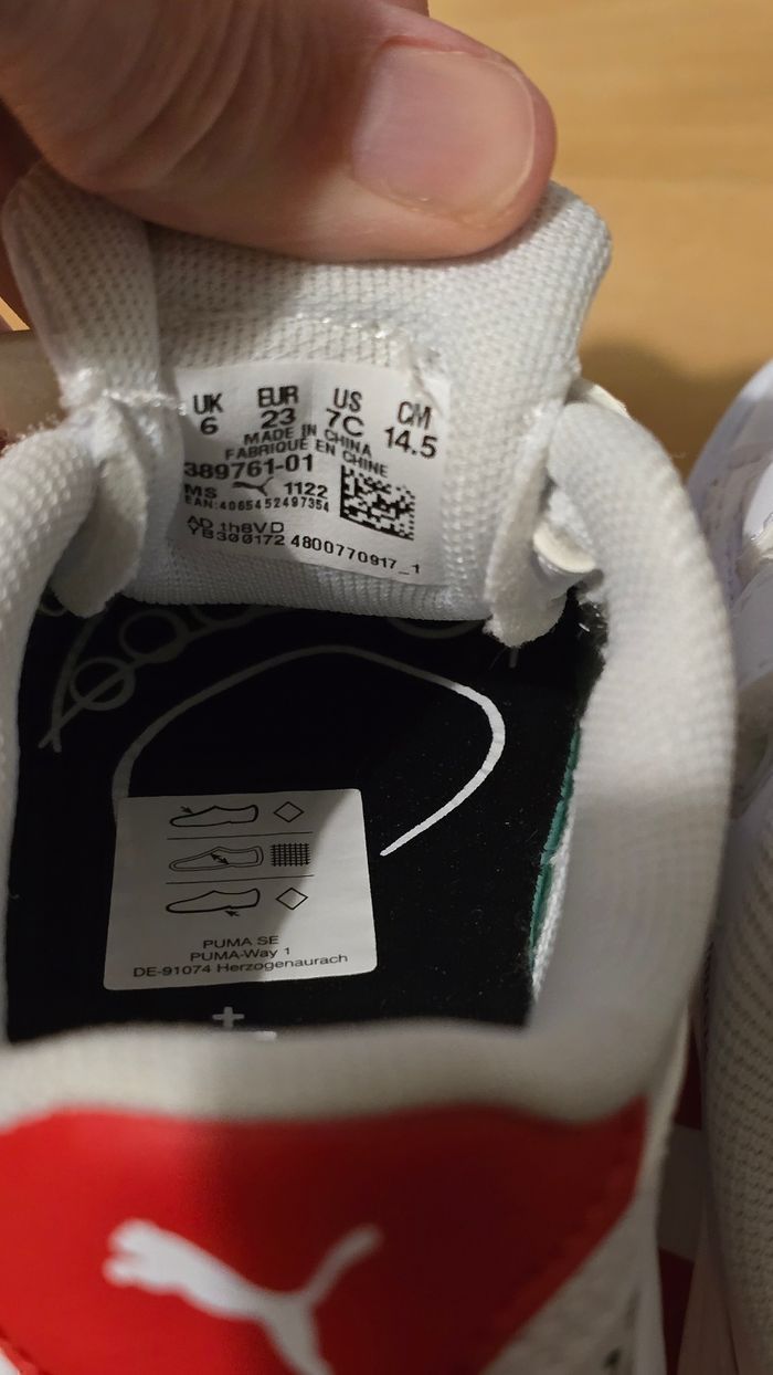 NEUVES (non portées)🏷 ⚘️⚘️🤩😍 superbes baskets mixtes PUMA pointure 23 🤩😍⚘️⚘️⚘️ - photo numéro 7