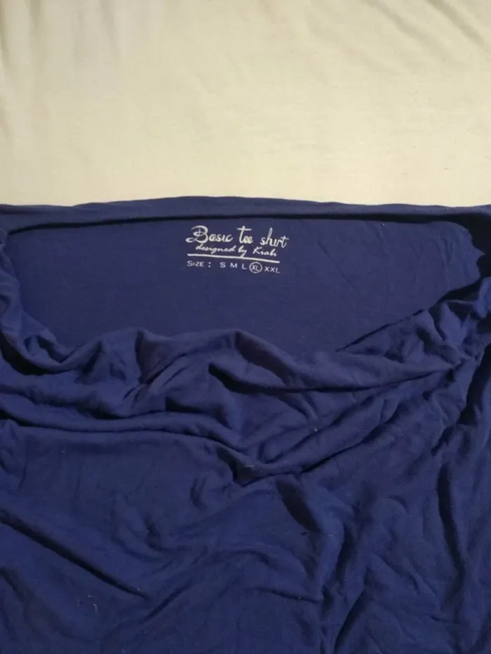 Tee shirt Femme Bleu Roi - photo numéro 3