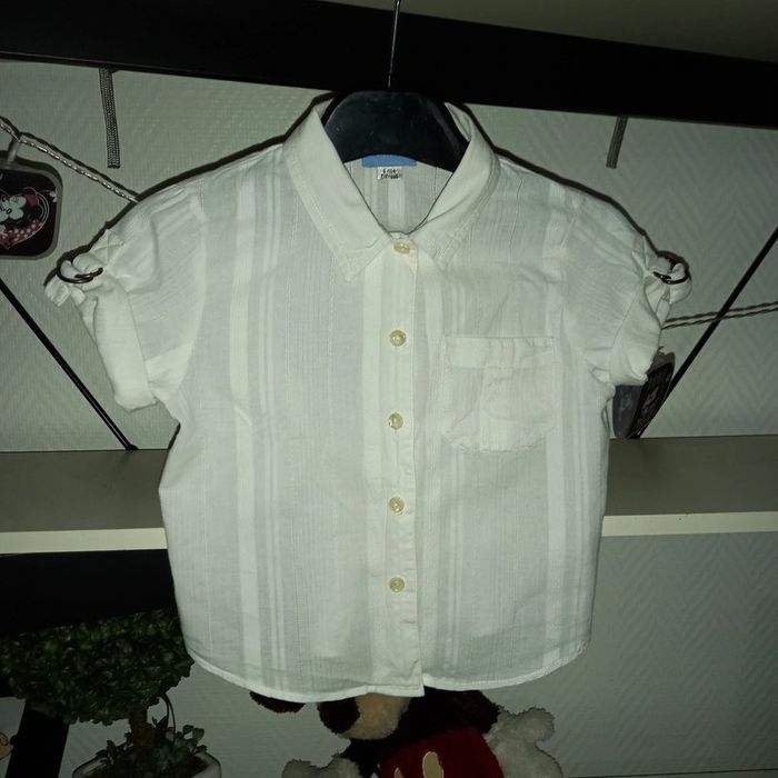 Chemise / chemisier fille état neuf Manches courtes by Cyrillus 6 ans 🛍 - photo numéro 4