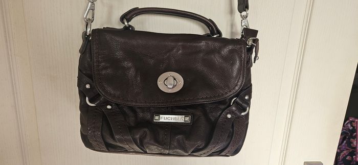 Sac à main cuir  Fuchsia - photo numéro 2