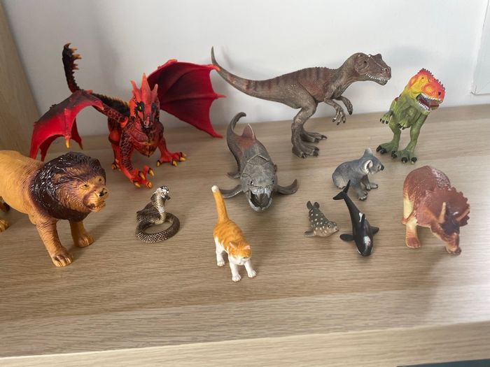 Lot 3: lot de figurines animaux Schleich, Papo et autres - photo numéro 4