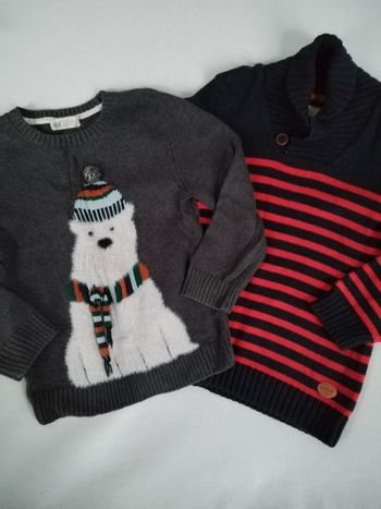 Lot de 2 pulls garçon H&M 6 ans