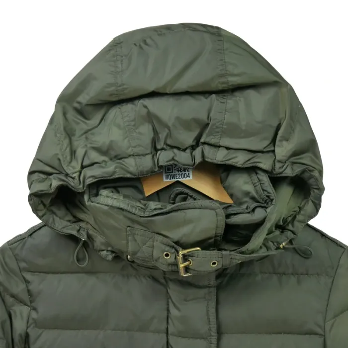 Burberry Doudoune à capuche Femme Taille S Kaki #Qwe2004 - photo numéro 8