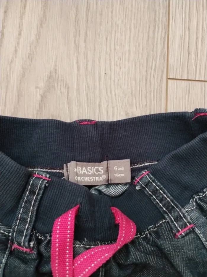 Pantalon jeans fillette forme jogging - photo numéro 4
