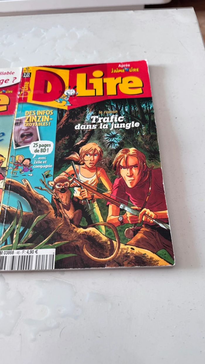 Lot de 3 magazines DLire – Romans + BD + Jeux – Bon état - photo numéro 5