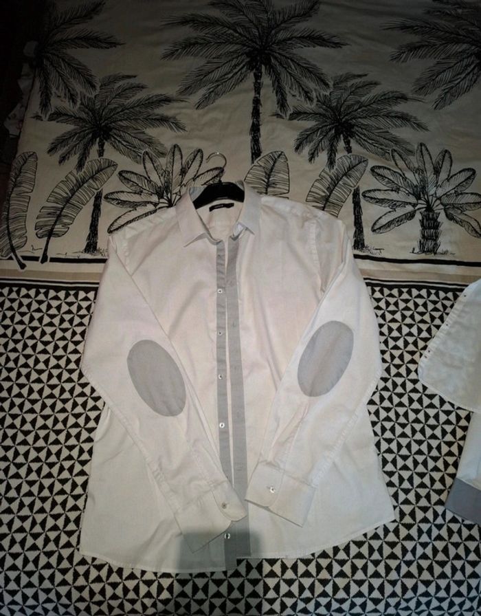 Lot 4 chemise et 1 gilet homme L - photo numéro 7
