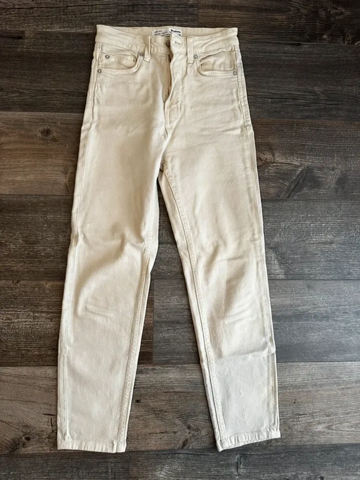 Jean mom beige - photo numéro 2