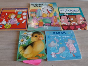 Lot de 5 livres cartonnés, divers (9)