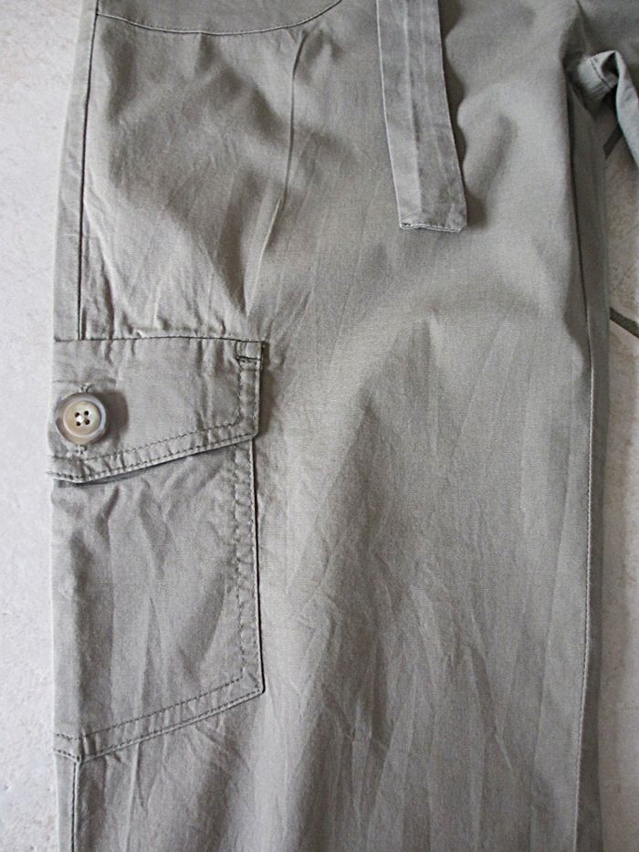 Pantalon cargo kaki fille Bonprix – 12 ans - photo numéro 3