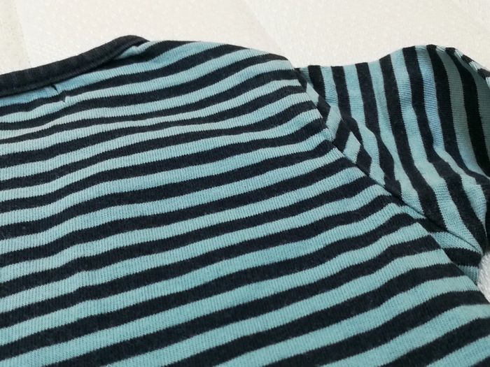 T-shirt ML rayé dpam 6M - photo numéro 7