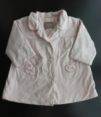 Veste trench bébé fille rose 12 mois jacadi