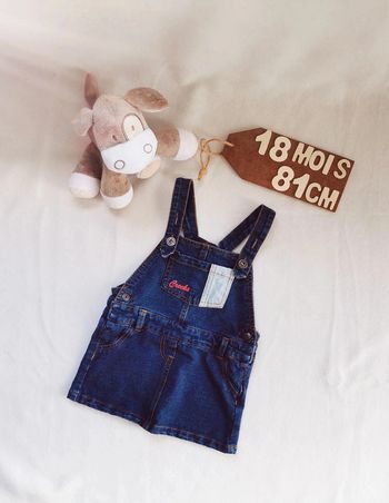 Salopette robe 👣 en jean, creeks, 18 mois