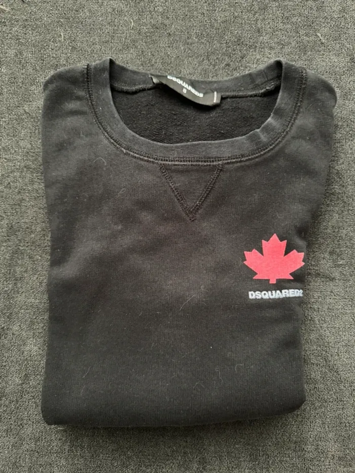 Pull sweat dsquared2 noir homme - photo numéro 2