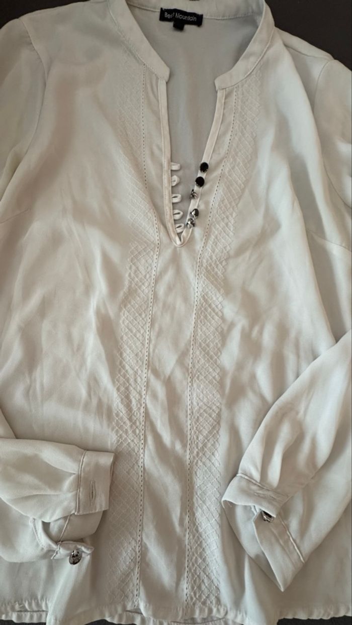 Blouse blanche Best Mountain – Taille S – Très bon état - photo numéro 5