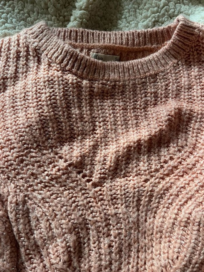Pull rose pailletée - photo numéro 2