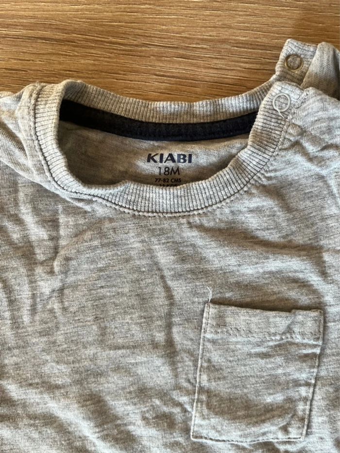 T-shirt manches longues gris - photo numéro 3