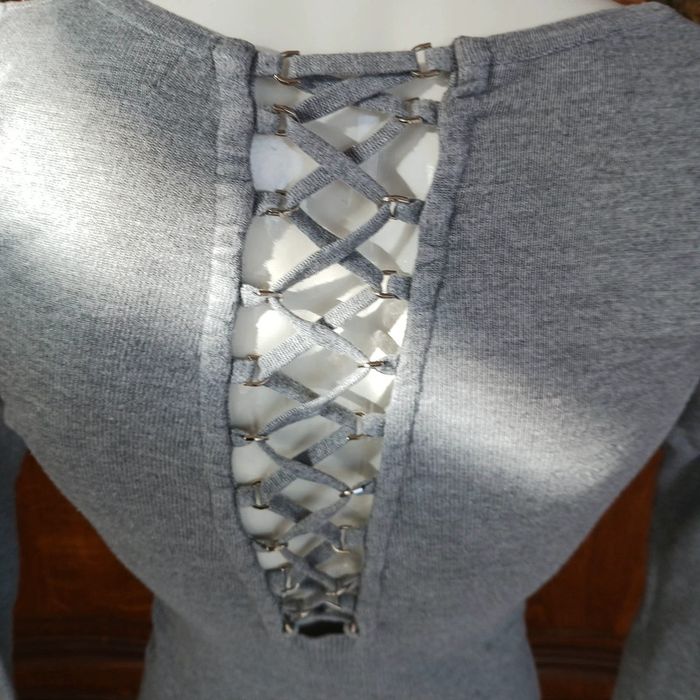 Pull gris taille unique enzoria - photo numéro 5
